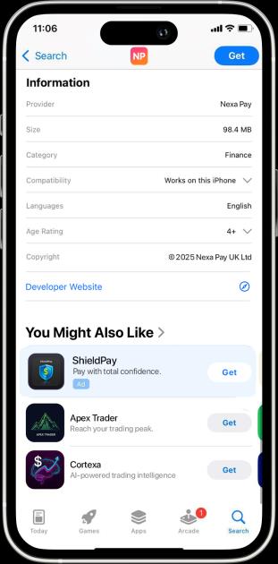Apple Ads — product page placement