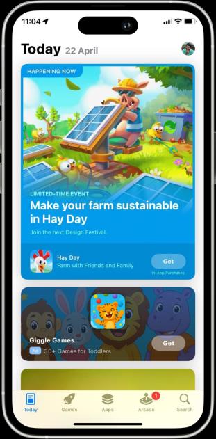 Apple Ads — Today tab placement